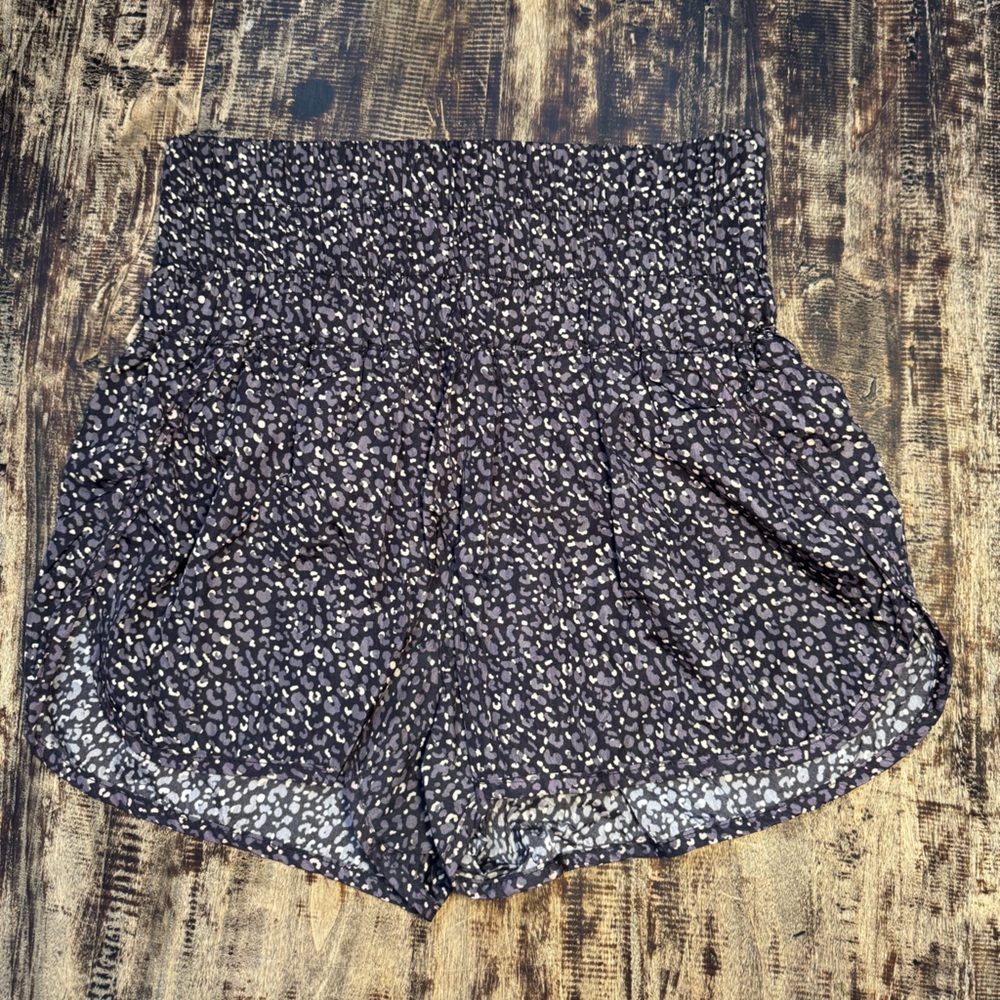 Free People Movement The Way Home Black and White Women's Shorts